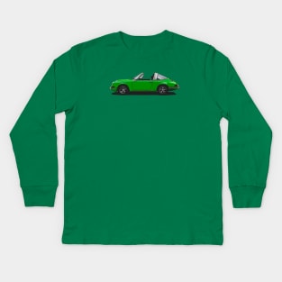 911 Targa Signal Green Kids Long Sleeve T-Shirt